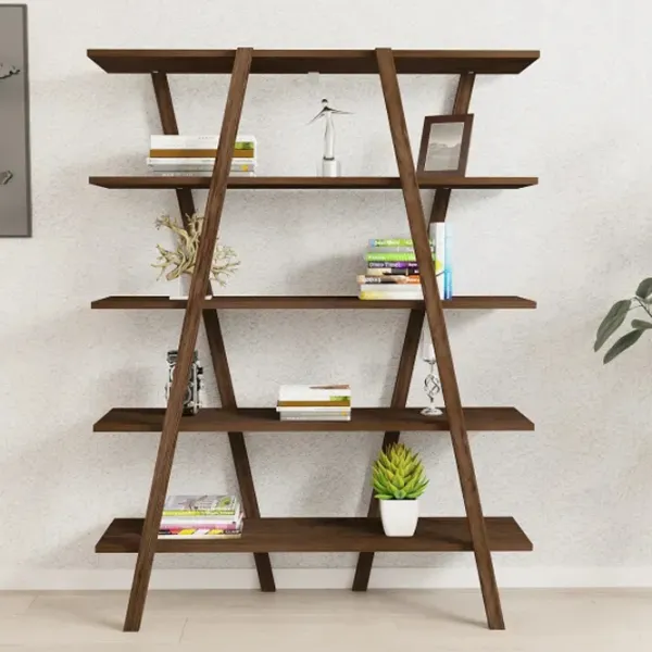 Etajeră Trendy Pearl  144 x 115 x 29.5 cm / PAL / Walnut photo 4