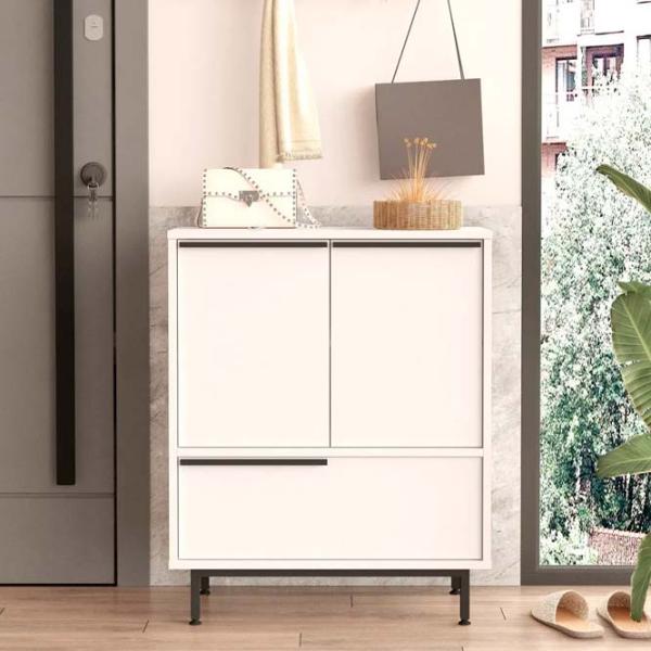 Обувной шкаф Trendy ON8C-W 90.4 x 74.8 x 35.5см /White /Белый photo 3