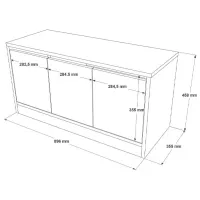 Обувной шкаф Trendy MR2-W 45.8 x 89.6 x 35.5см /White /Белый photo 5