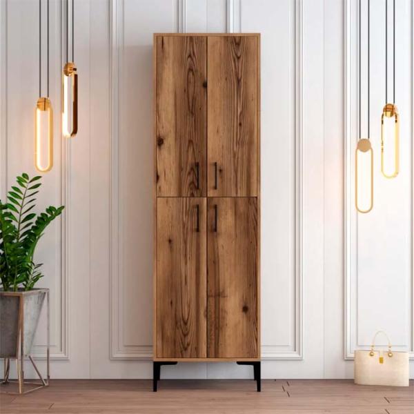 Dulap pentru încălțăminte Trendy Berlin A 200 x 60 x 35 /Nuc /Nuc photo 2