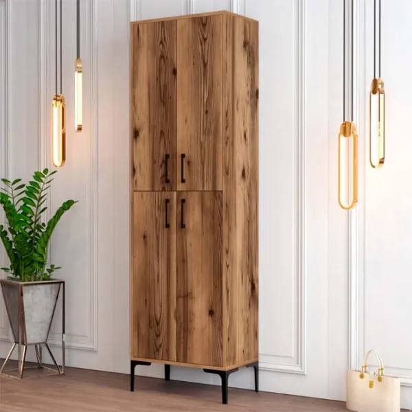 Dulap pentru încălțăminte Trendy Berlin A 200 x 60 x 35 /Nuc /Nuc photo 3