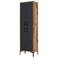 Обувной шкаф Trendy Berlin A 200 x 60 x 35см /Орех /Антрацит