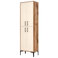 Dulap pentru încălțăminte Trendy Berlin A 200 x 60 x 35 /Nuc /Cream