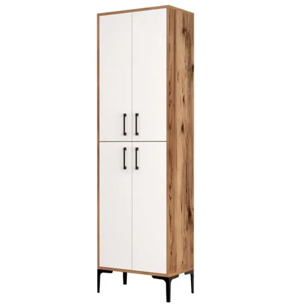Dulap pentru încălțăminte Trendy Berlin A 200 x 60 x 35 /Nuc /White photo 1