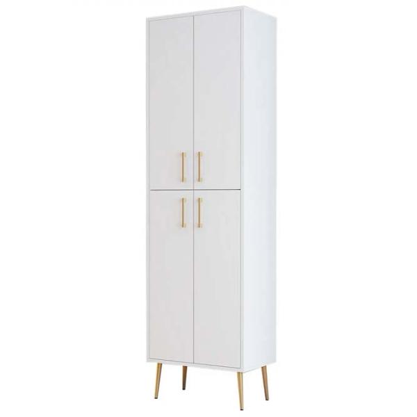 Dulap pentru încălțăminte Trendy Berlin A 200 x 60 x 35 /Nuc /Gold photo 1