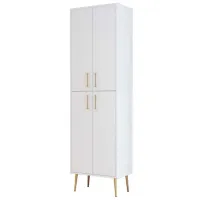 Dulap pentru încălțăminte Trendy Berlin A 200 x 60 x 35 /Nuc /Gold