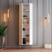 Обувной шкаф Trendy Berlin A 200 x 60 x 35см /Орех /Золото photo 5