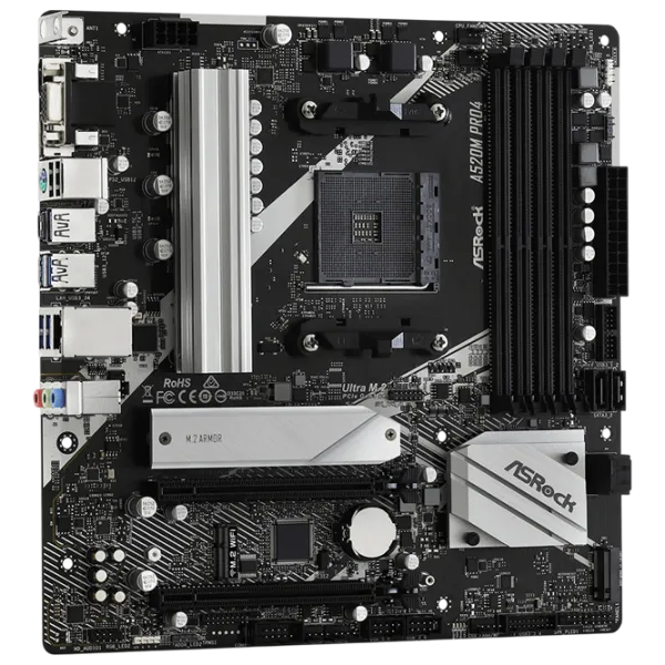 Placă de bază ASRock A520M PRO4 mATX / AMD A520M photo 3