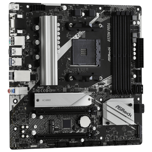 Placă de bază ASRock A520M PRO4 mATX / AMD A520M photo 3