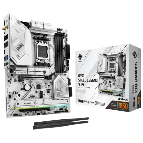Placă de bază ASRock B850 STEEL LEGEND WIFI ATX / AMD B850 photo 4