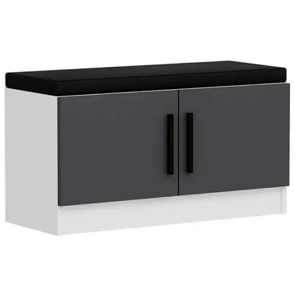Обувной шкаф Trendy Noe 50 x 90 x 35см /White /Антрацит photo 1