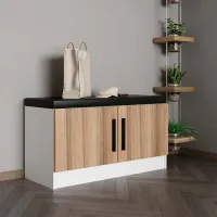Обувной шкаф Trendy Noe 50 x 90 x 35см /White /Орех photo 4