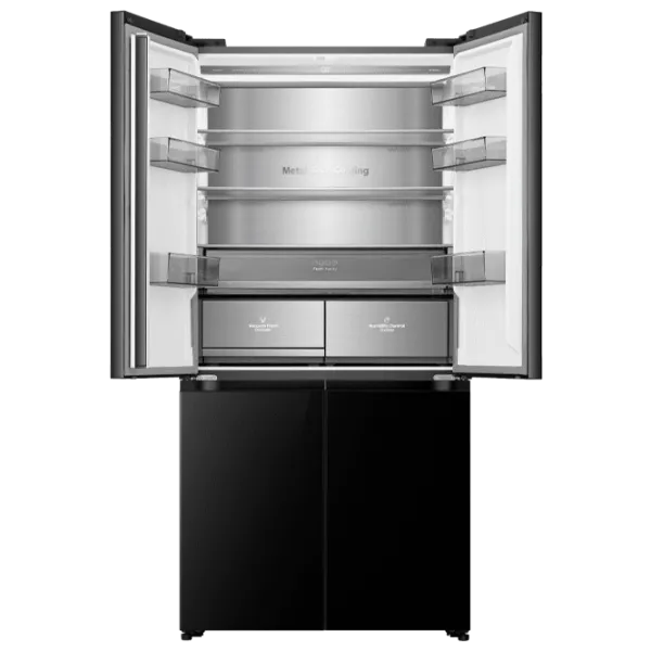 Frigider Hisense RQ768N4GBE cu congelator jos 591 l / 190 cm / Black photo 5