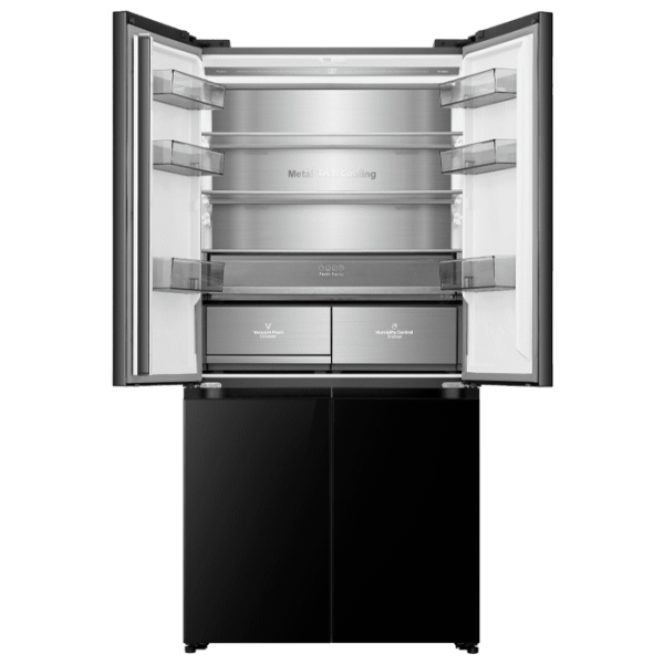 Frigider Hisense RQ768N4GBE cu congelator jos 591 l / 190 cm / Black photo 5