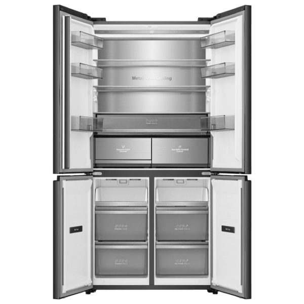 Frigider Hisense RQ768N4GBE cu congelator jos 591 l / 190 cm / Black photo 7