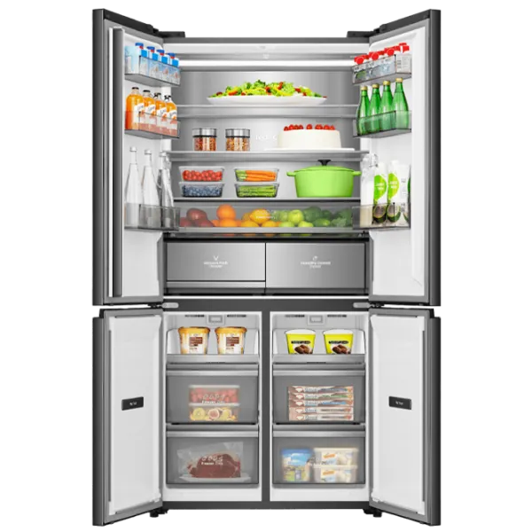 Frigider Hisense RQ768N4GBE cu congelator jos 591 l / 190 cm / Black photo 8