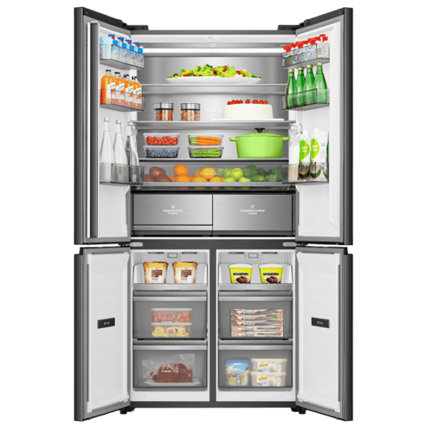 Frigider Hisense RQ768N4GBE cu congelator jos 591 l / 190 cm / Black photo 8