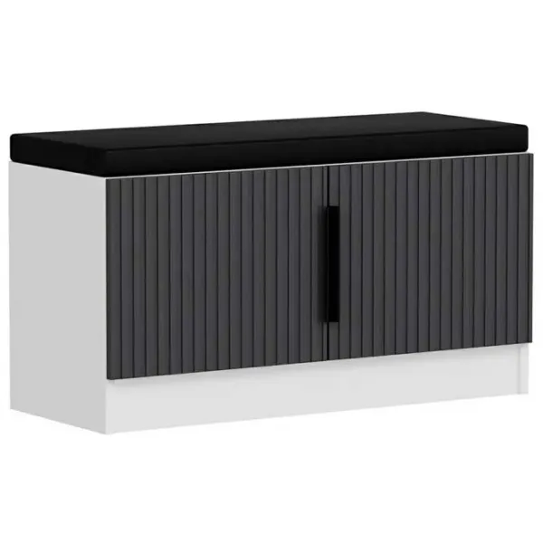 Обувной шкаф Trendy Noe 50 x 90 x 35см /White /Антрацит photo 1