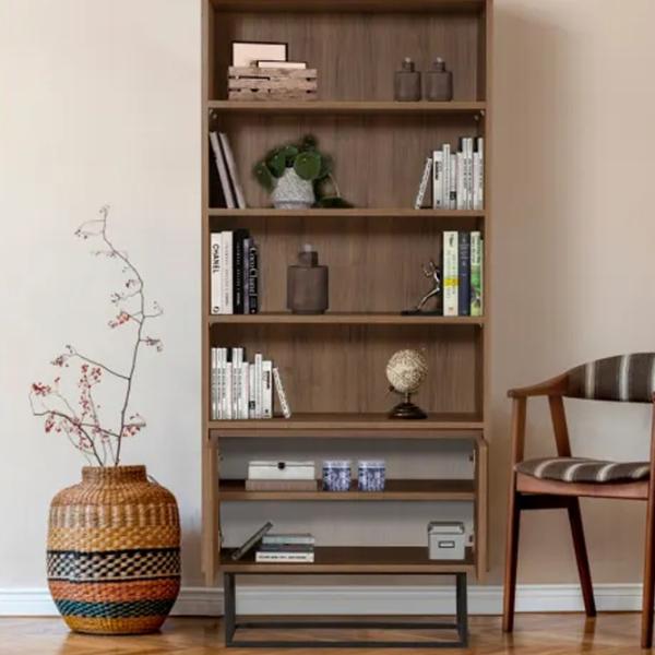 Etajeră Trendy Rea 182 x 80 x 36 cm / PAL / Walnut photo 5