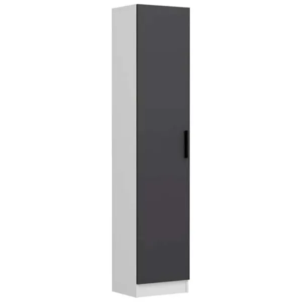 Обувной шкаф Trendy Noe 210 x 45 x 35см /White /Антрацит photo 1