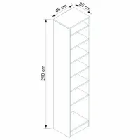 Обувной шкаф Trendy Noe 210 x 45 x 35см /White /Антрацит photo 5
