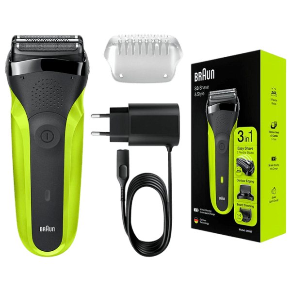 Aparat de ras electric Braun 300BT Green  photo 3