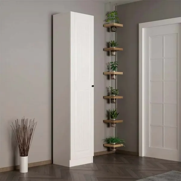 Dulap pentru încălțăminte Trendy Noe 210 x 45 x 35 /White /White photo 4