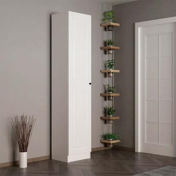 Dulap pentru încălțăminte Trendy Noe 210 x 45 x 35 /White /White photo 4