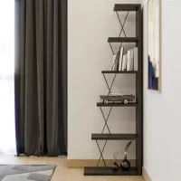 Стеллаж Trendy Tlos 150 x 50 x 22см cm / ЛДСП / Anthracite photo 2