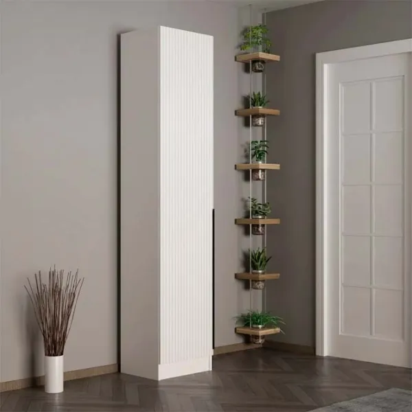 Обувной шкаф Trendy Noe 210 x 45 x 35см /White /Белый photo 5