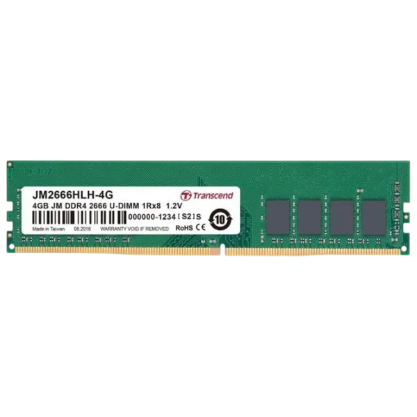 Оперативная память Transcend JM2666HLH4G  DIMM / DDR4 / 4 ГБ photo 1