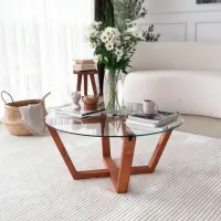 Măsuță de cafea Trendy Lotus GTR000801 Brown photo 4