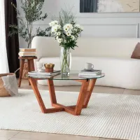 Măsuță de cafea Trendy Lotus GTR000801 Brown photo 5