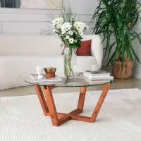 Măsuță de cafea Trendy Lotus GTR000801 Brown photo 6