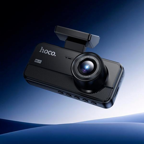 Видеорегистратор Hoco DV15 2k Front + Interrior + Rear Cam / Черный photo 8