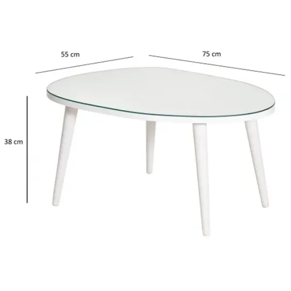 Журнальный столик Trendy Gusto GTR000793 Белый photo 6