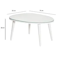 Măsuță de cafea Trendy Gusto GTR000793 White photo 6