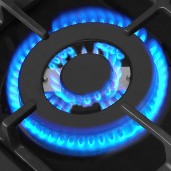 Plită încorporabilă pe gaz Hansa BHGS67130 Sticlă călită / Black photo 3