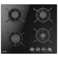 Plită încorporabilă pe gaz Hansa BHKS630700 Sticlă călită / Black