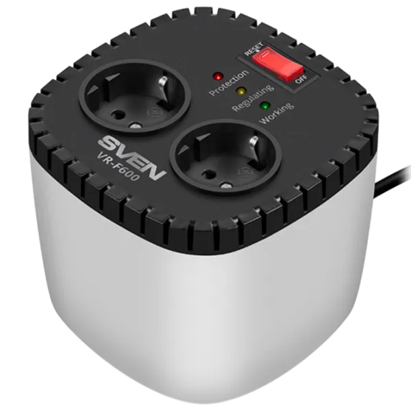 Stabilizator de tensiune Sven VR-F600 Gray photo 1