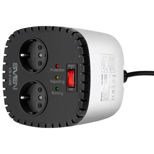 Stabilizator de tensiune Sven VR-F600 Gray photo 4