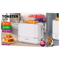 Toster Ardesto T-F450W Mecanic / 800 W / White photo 5