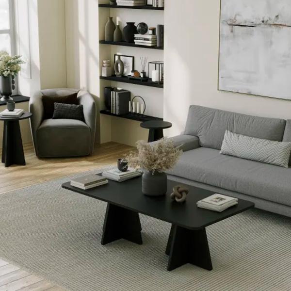Журнальный столик Trendy Ciuperca 2 GTR000790 Черный photo 3