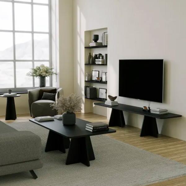 Журнальный столик Trendy Ciuperca 2 GTR000790 Черный photo 4