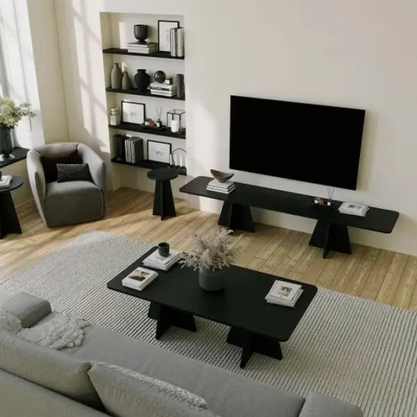 Журнальный столик Trendy Ciuperca 2 GTR000790 Черный photo 5