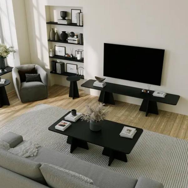 Журнальный столик Trendy Ciuperca 2 GTR000790 Черный photo 5