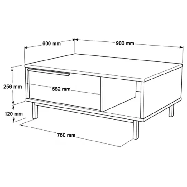 Журнальный столик Trendy ON2-S GTR000740 Дуб Сонома photo 6