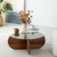 Măsuță de cafea Trendy Bubble 2 GTR000823 Brown photo 2