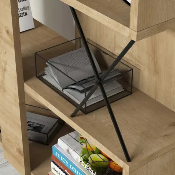 Etajeră Trendy Extra 167.3 x 90 x 22 cm / PAL / Sonoma Oak photo 3