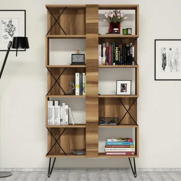 Etajeră Trendy Extra 167.3 x 90 x 22 cm / PAL / Walnut photo 2